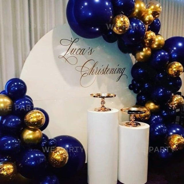 85pcs Navy Blue Gold Balloons Garland Arch Kit Perfect Sequins Balloons For Baby Shower Wedding Birthday Party Decor Bridal showers Office Party Gender Reveals