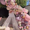 85Pcs Purple Pink Balloon Arch Garland For Festival Family Engagement Wedding Birthday Theme Anniversary Celebration Decoration For Party