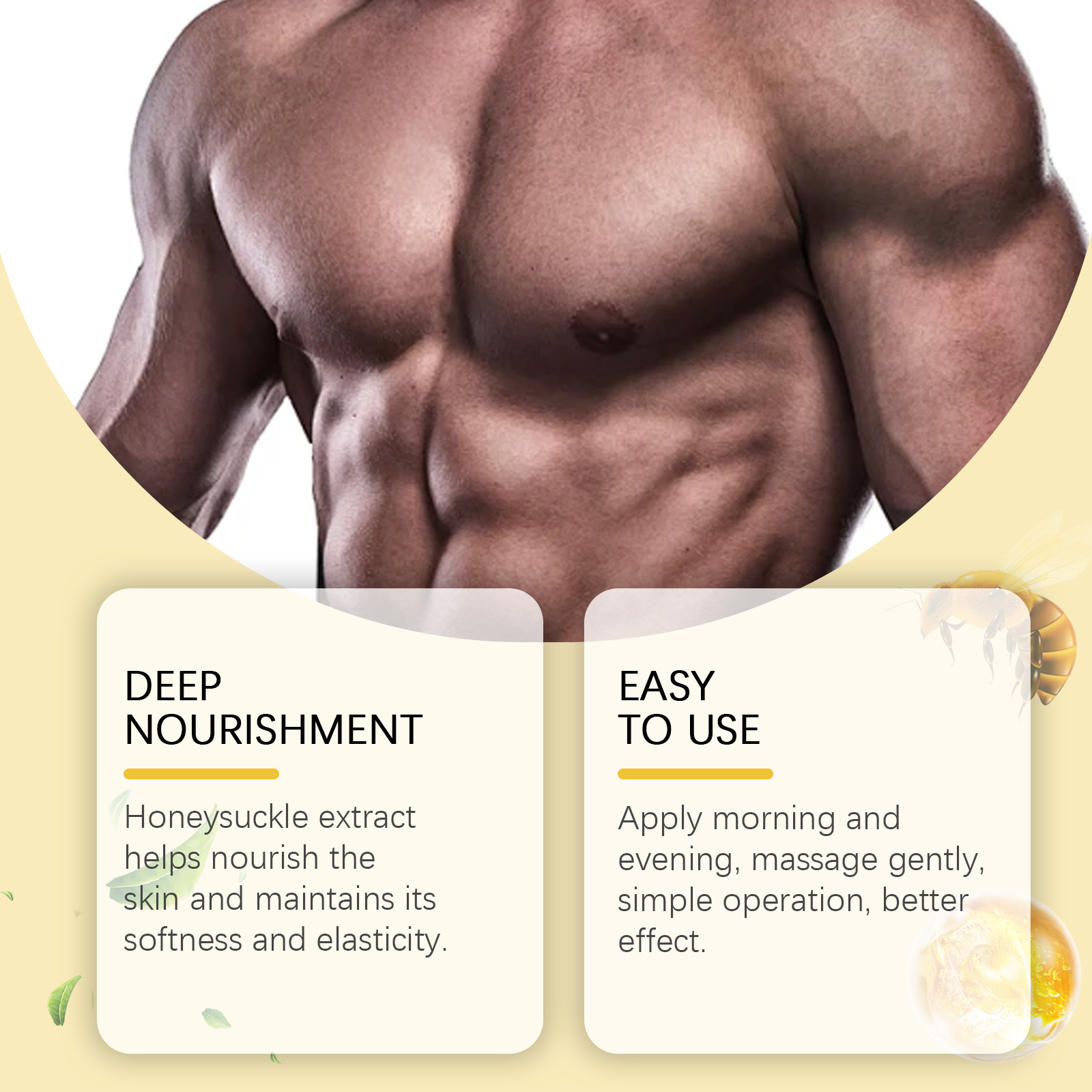 Men's Chest Massage Oil, Hydrating And Moisturizing Body Massage Treatment Oil