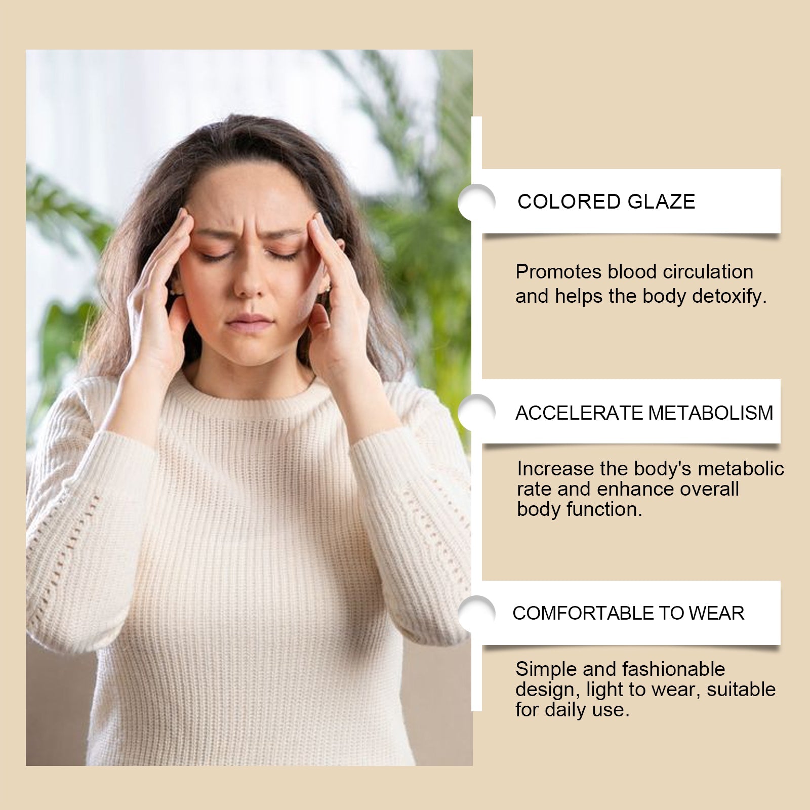 Purple Glass Bracelet, Glass Crystal Personality Fashion Decorative Clothing Accessories Hand Beaded Bracelet