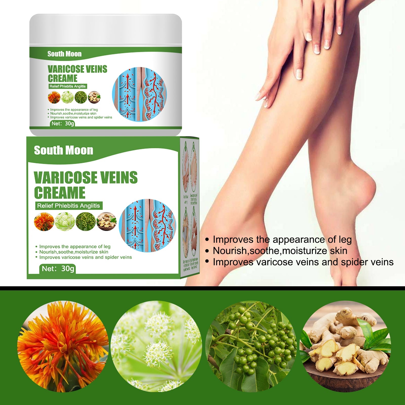 Leg Care Cream Soothing Leg Discomfort Gentle Pamper Moisturizing Massage Leg Care Cream