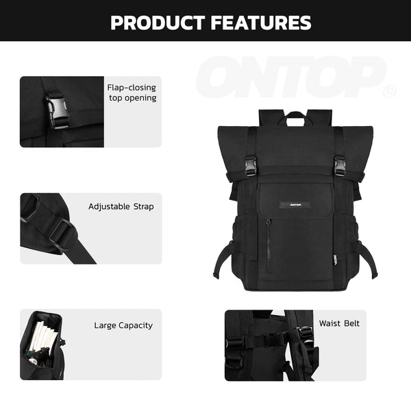 Fold Backpack 15.6 Inch Canvas