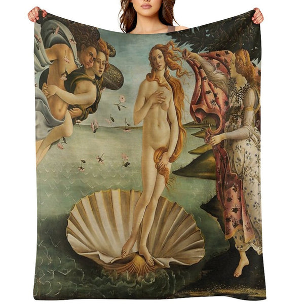 The Birth of Venus Multi-functional Throw Blanket