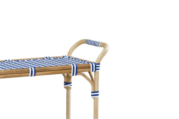 Ventana Blue And White Bar Cart