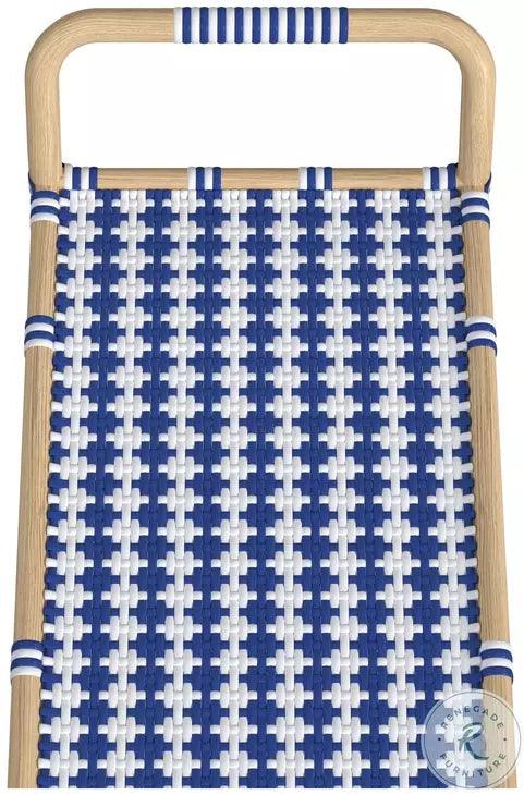Ventana Blue And White Bar Cart