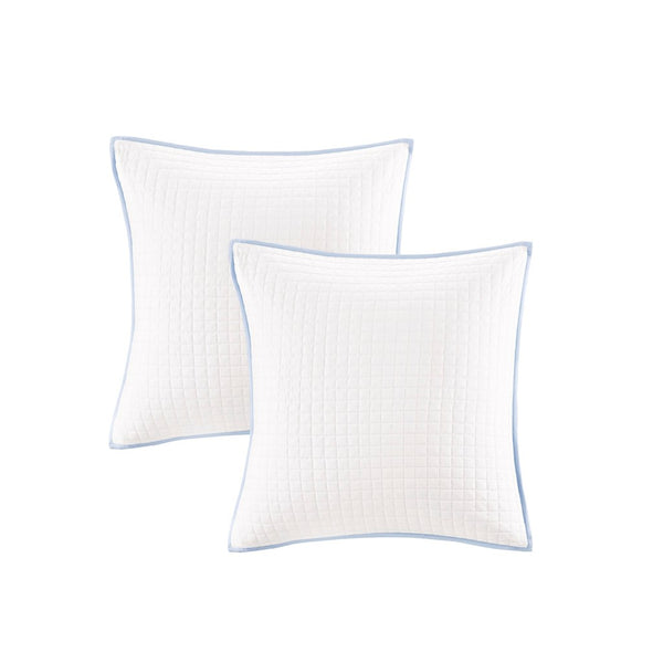 Brooklyn Cotton Jacquard Comforter Set with Euro Shams and Throw Pillows - Gifts for You 'n Me