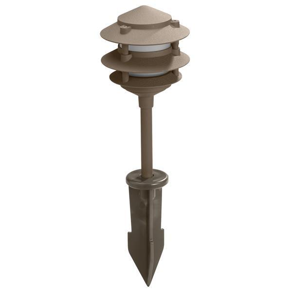 LED Aluminum Textured Bronze Landscape Path Light 86702