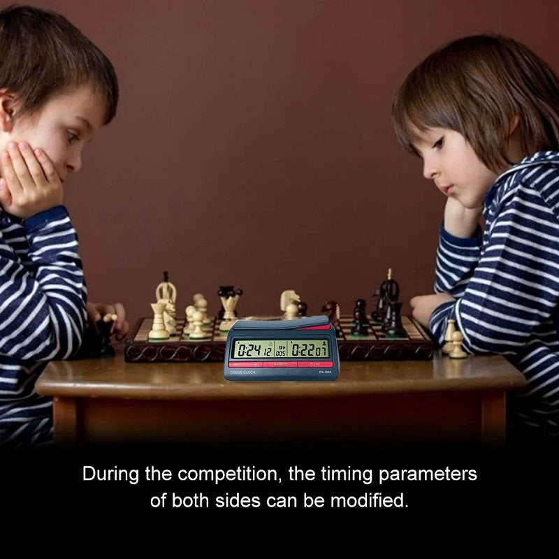 Competition Count Up Down Timer Professional Digital Chess Clock Plastic Battery Powered Lightweight Stopwatch for Board Game