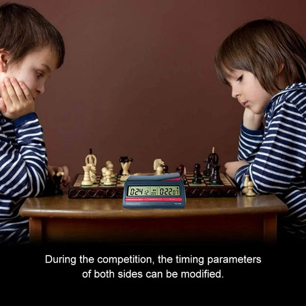 Competition Count Up Down Timer Professional Digital Chess Clock Plastic Battery Powered Lightweight Stopwatch for Board Game