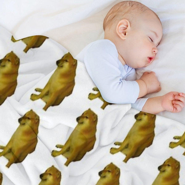 Cheems Throw Blanket