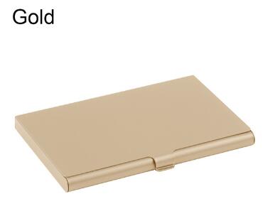 Creative business card case stainless steel Aluminum Holder Metal Box Cover Credit Men business card holder card metal Wallet