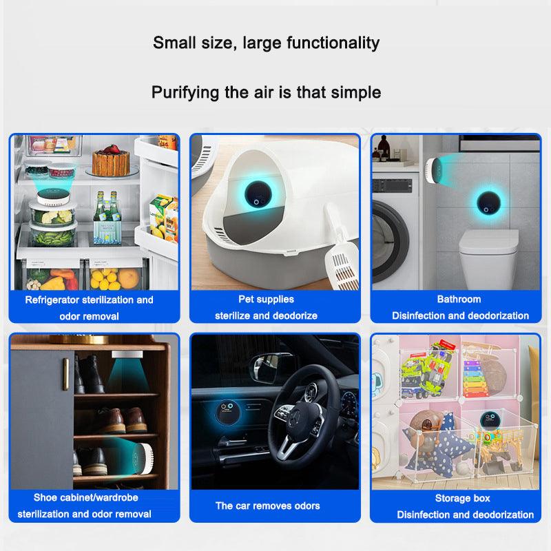 Portable deodorizing deodorizing sterilizing air purifier