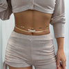 Three layer metal wind versatile waist chain WAIST CHAIN sexy imitation pearl body chain