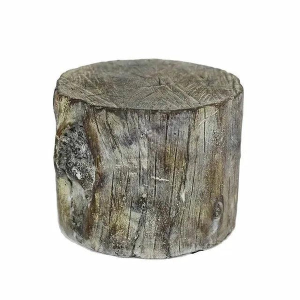 Distressed  Cement Log Display Riser