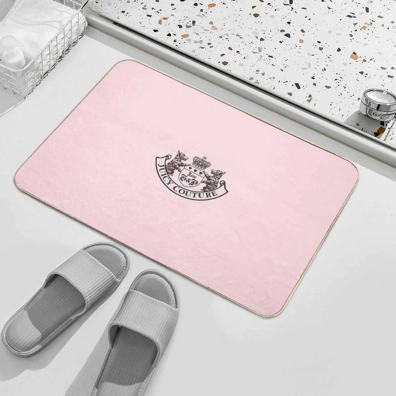 Y2k Juicy Couture Crest Bath Mat