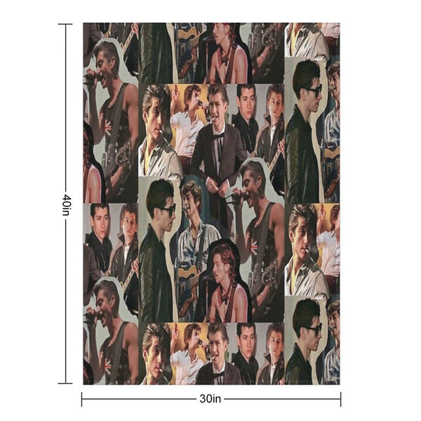 Alex Turner Arctic Monkeys Collage Throw Blanket