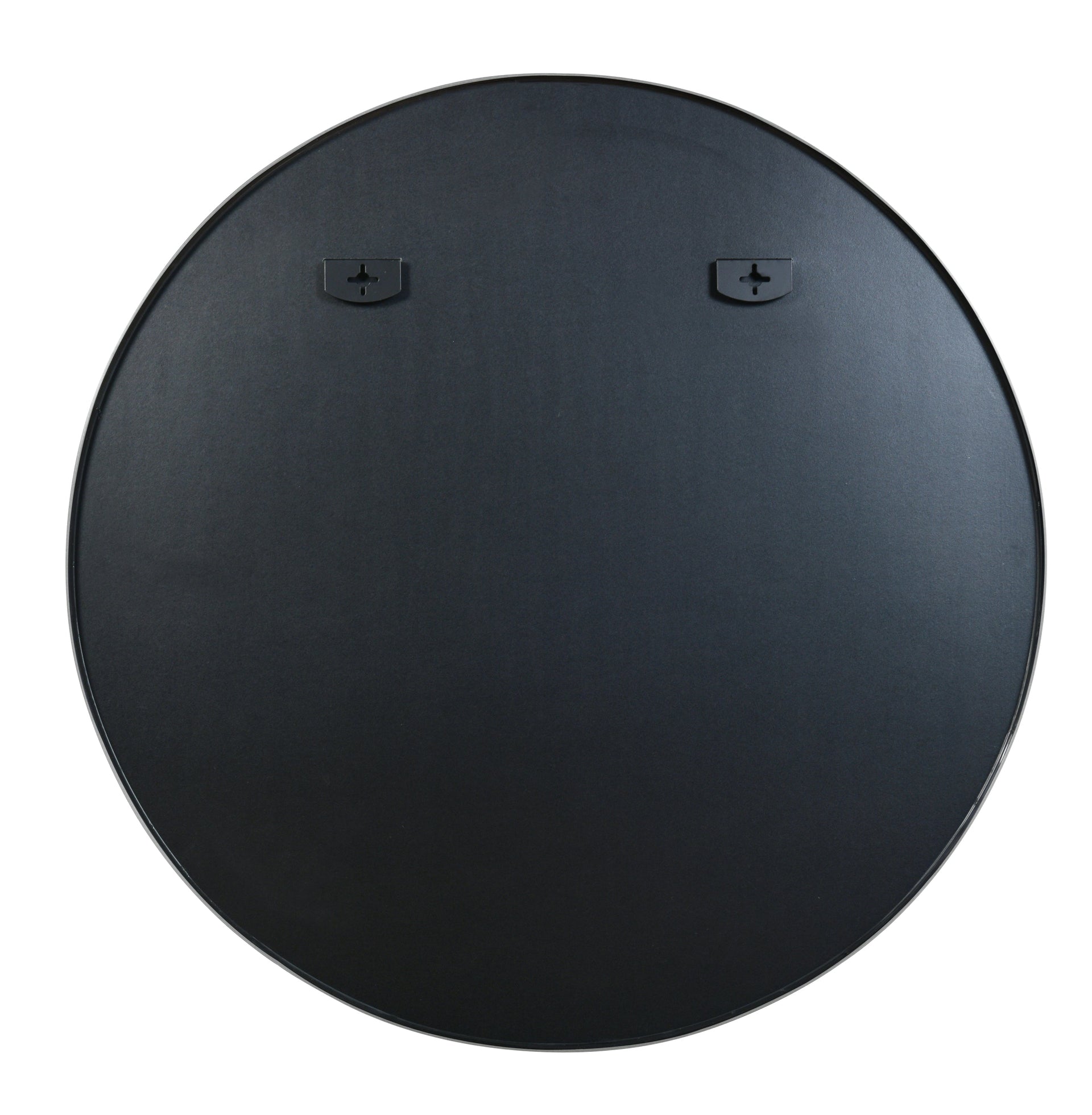 Silver 39 Inch Metal Round Bathroom Mirror
