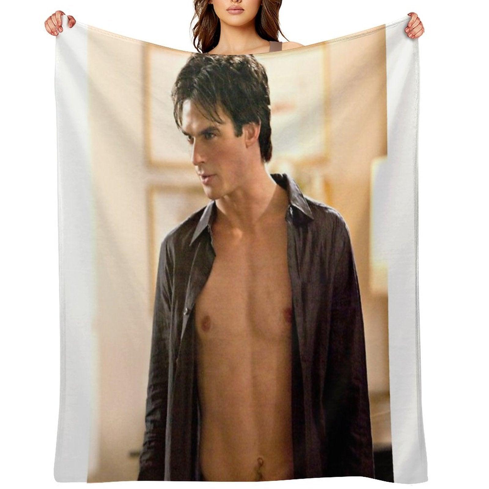 Hot Damon Scene Throw Blanket