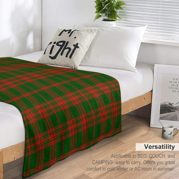 Clan Menzies Tartan Anti-pilling Throw Blanket