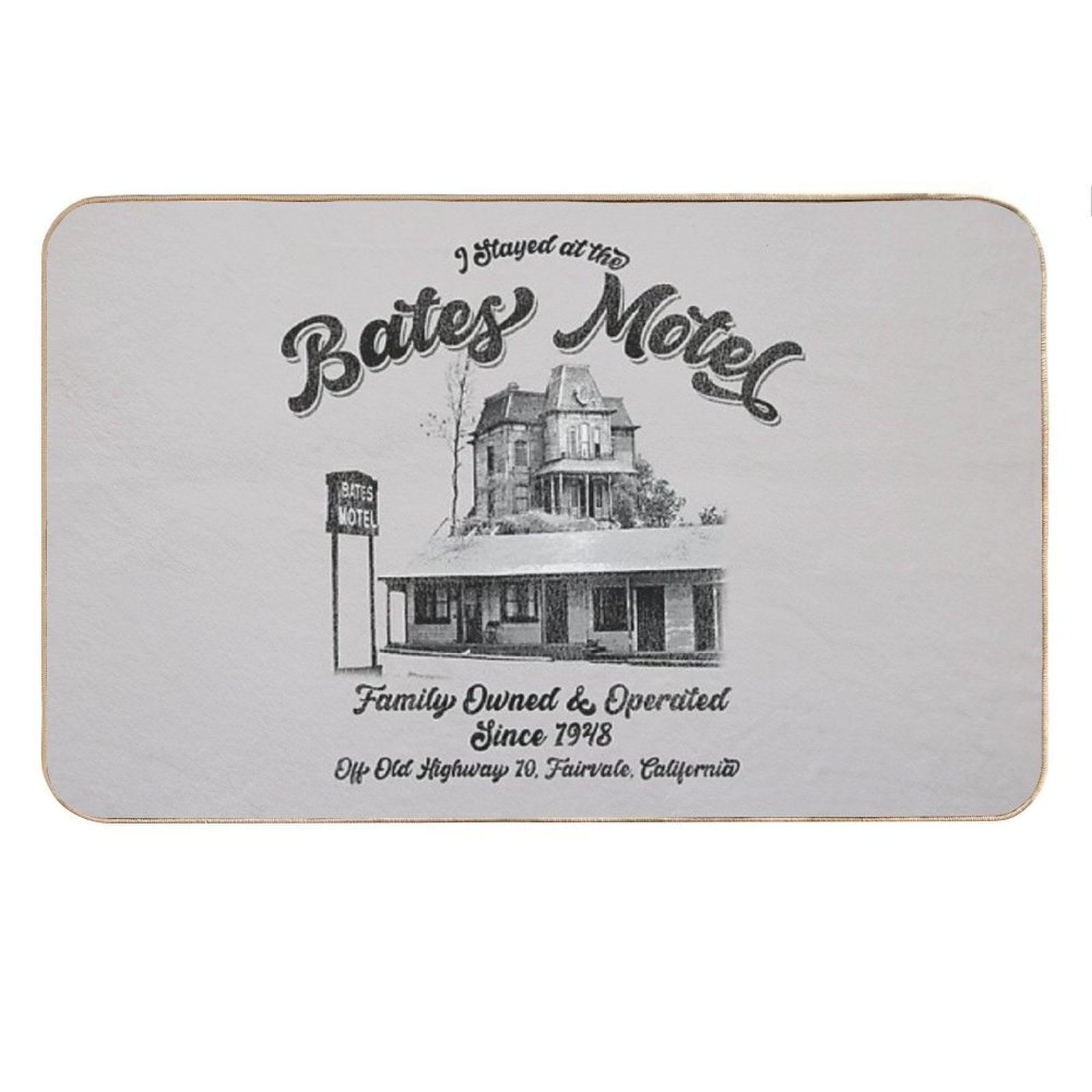 I Stayed At The Bates Motel Bath Mat