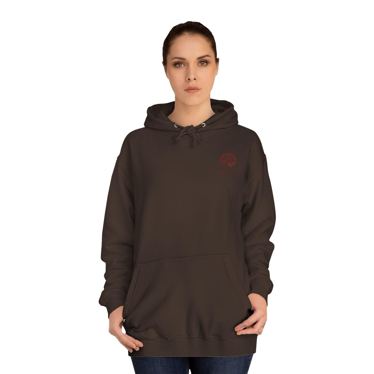 Unisex Overthinking Club Hoodie | Cozy College Gear, Thoughtful Gift for Students, Casual Wear, Relaxed Style, Brainy Humor Apparel