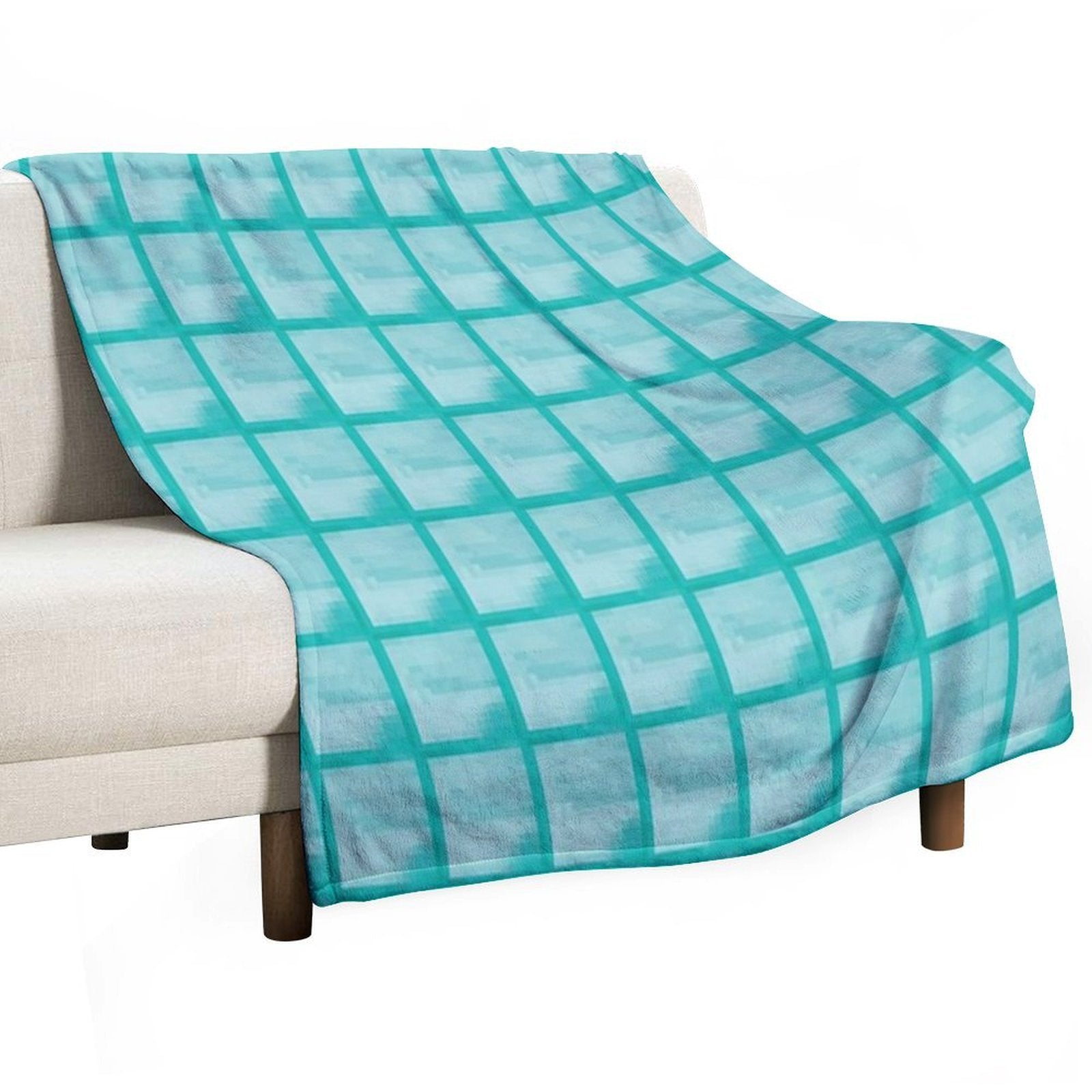 MINECRAFT DIAMOND BLOCK Premium Throw Blanket