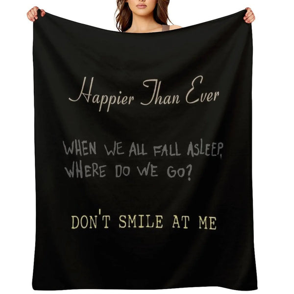 Billie's Albums Throw Blanket