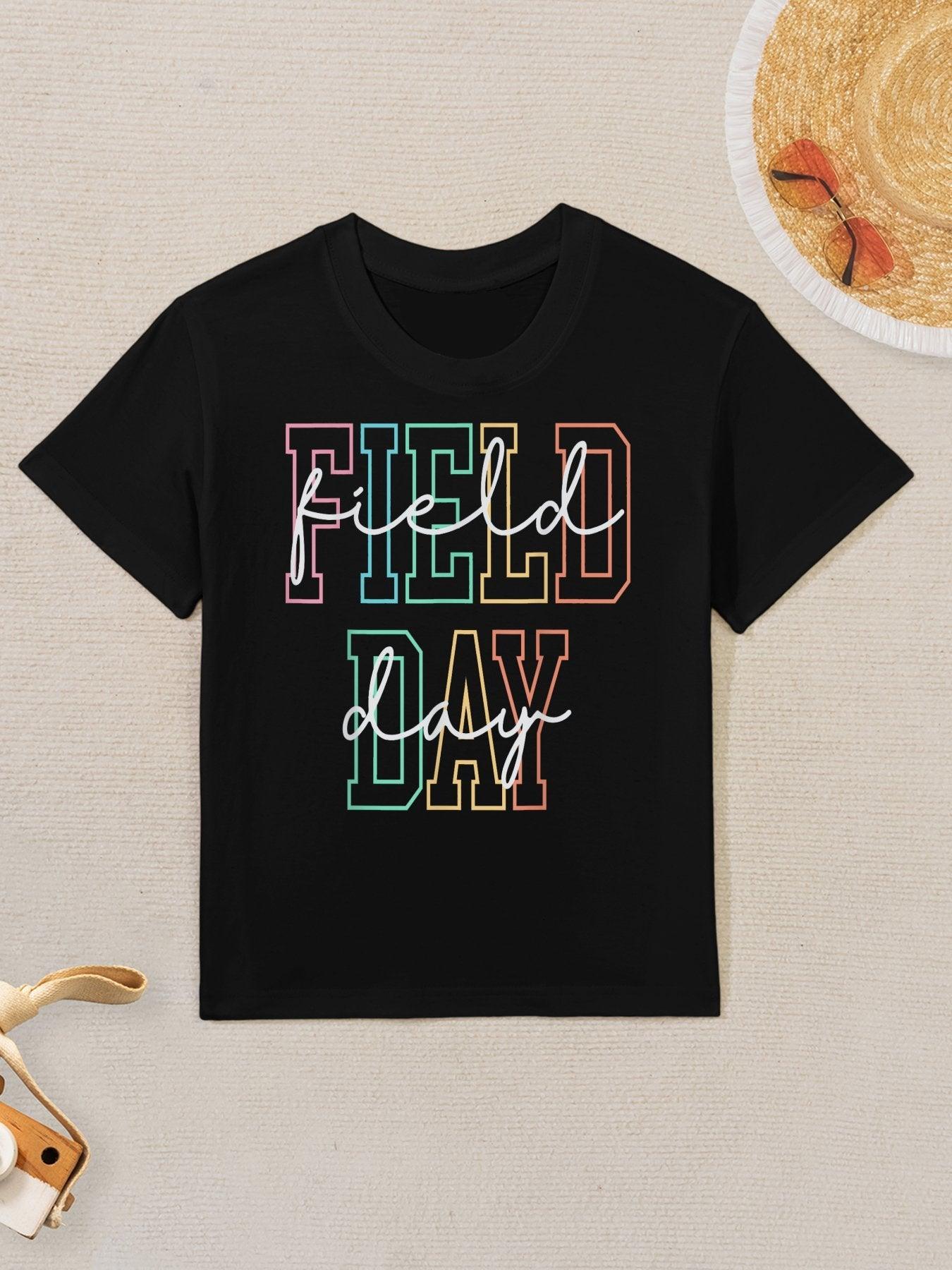 School Field Day Happy Field Day Teacher Life Summer Kids T-Shirt