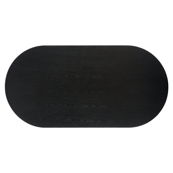 Lassig Dining Table Black & Walnut