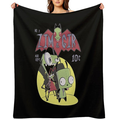 Zim And Gir Machine-washable Throw Blanket