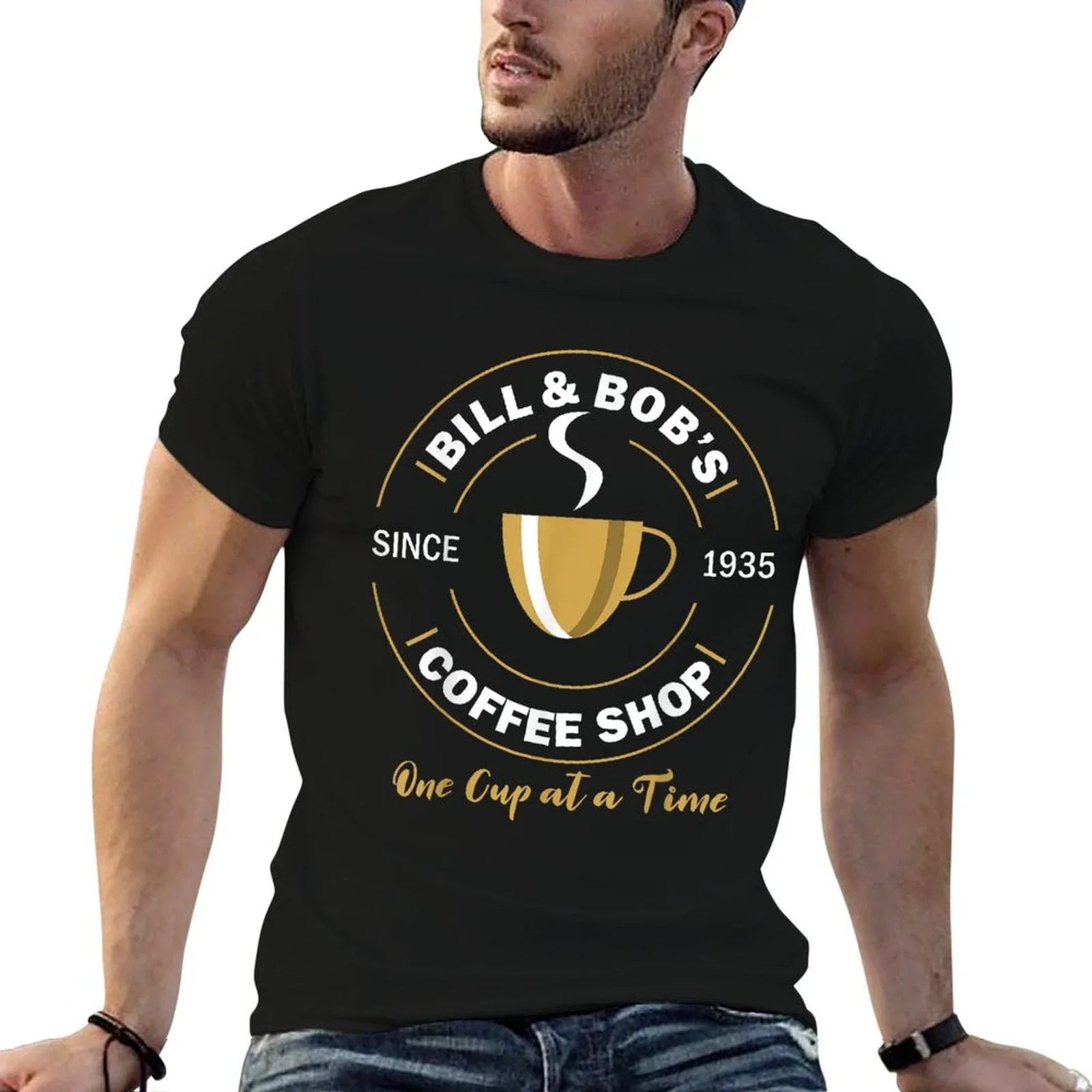 Bill And Bob's Coffee Shop AA Recovery Gift T-Shirt