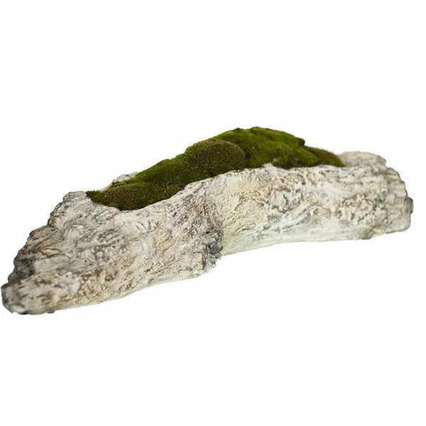 Faux Bois Cement Log Planter