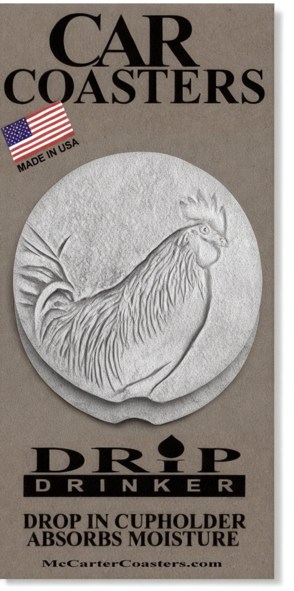 Rooster Car Coasters