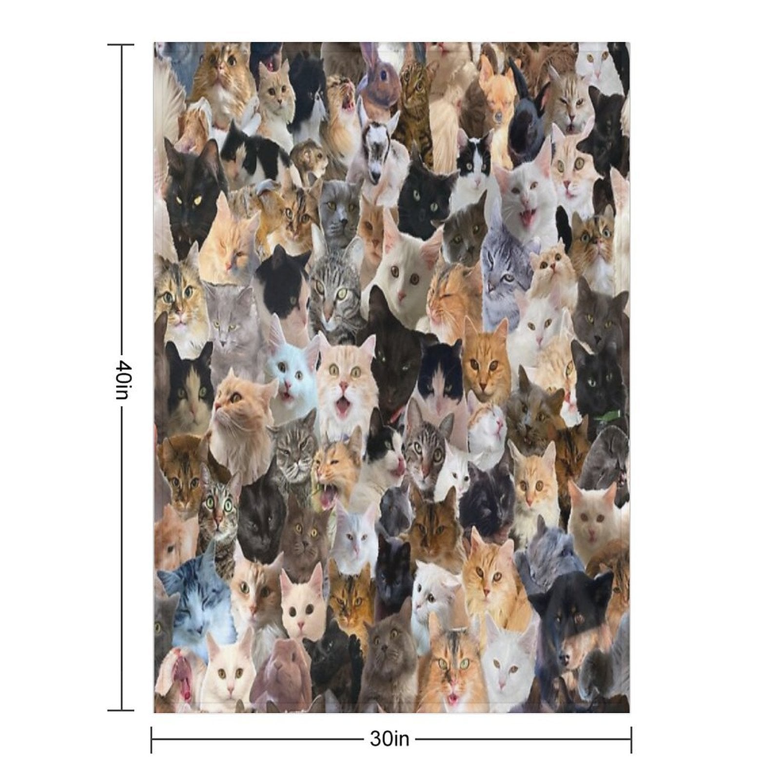 Pet Bonanza Pattern Lightweight Throw Blanket