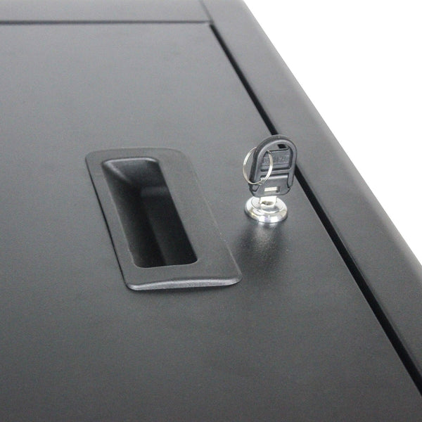 16 Bay Charging Cabinet for Laptop Chromebook Locking Charging Station-BLACK