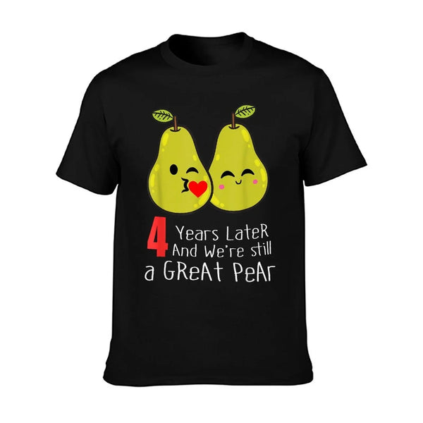 4th Wedding Anniversary Shirt Gifts Funny Couples T-Shirt