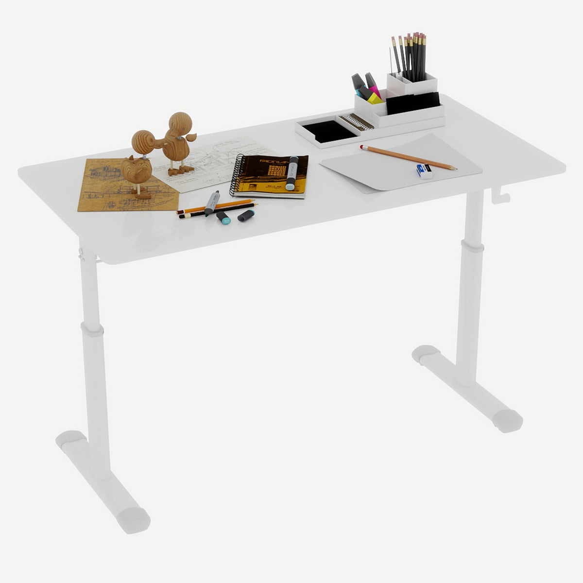 Adjustable Study Desk: Height-Adjustable & Multifunctional
