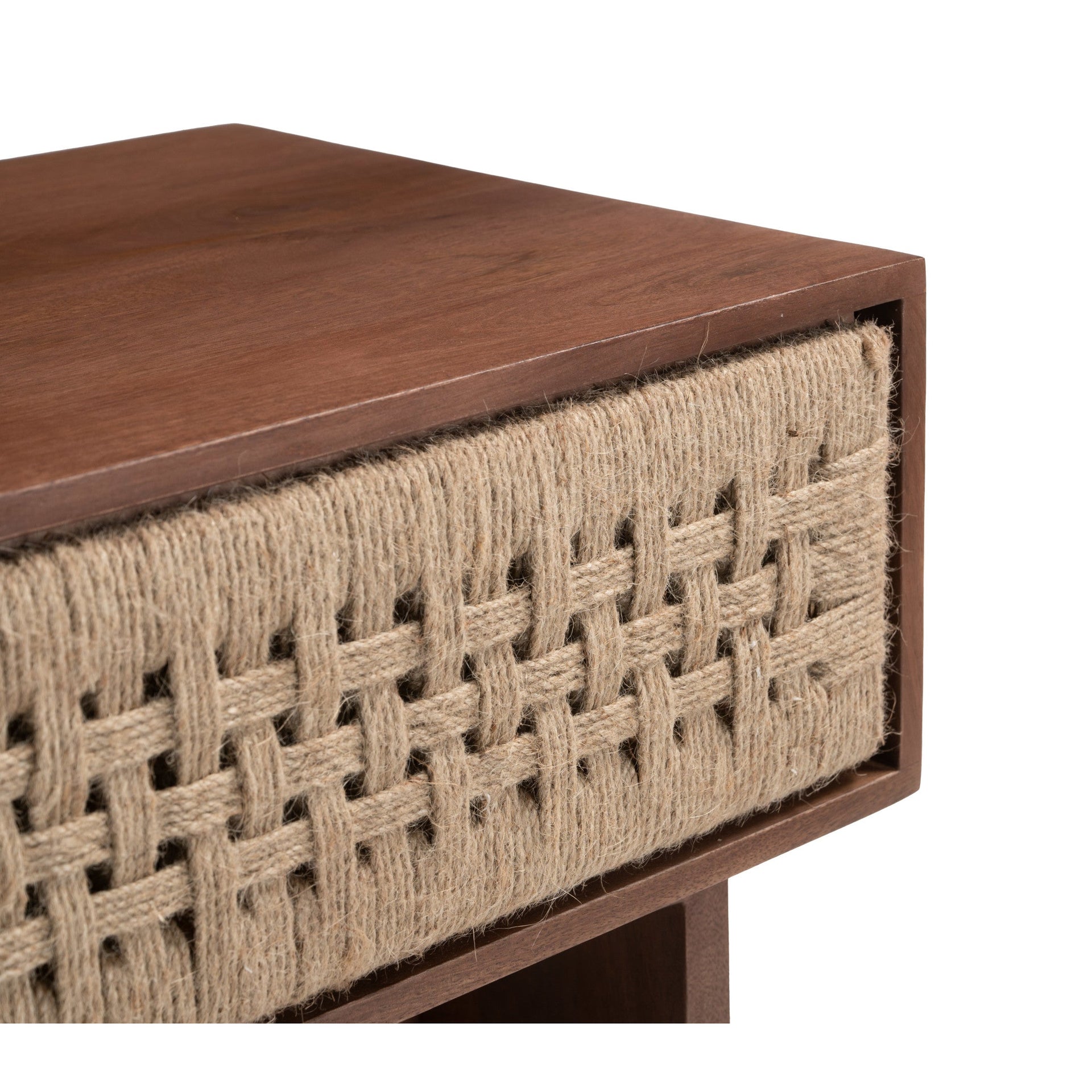 Amaria Nightstand Natural & Walnut