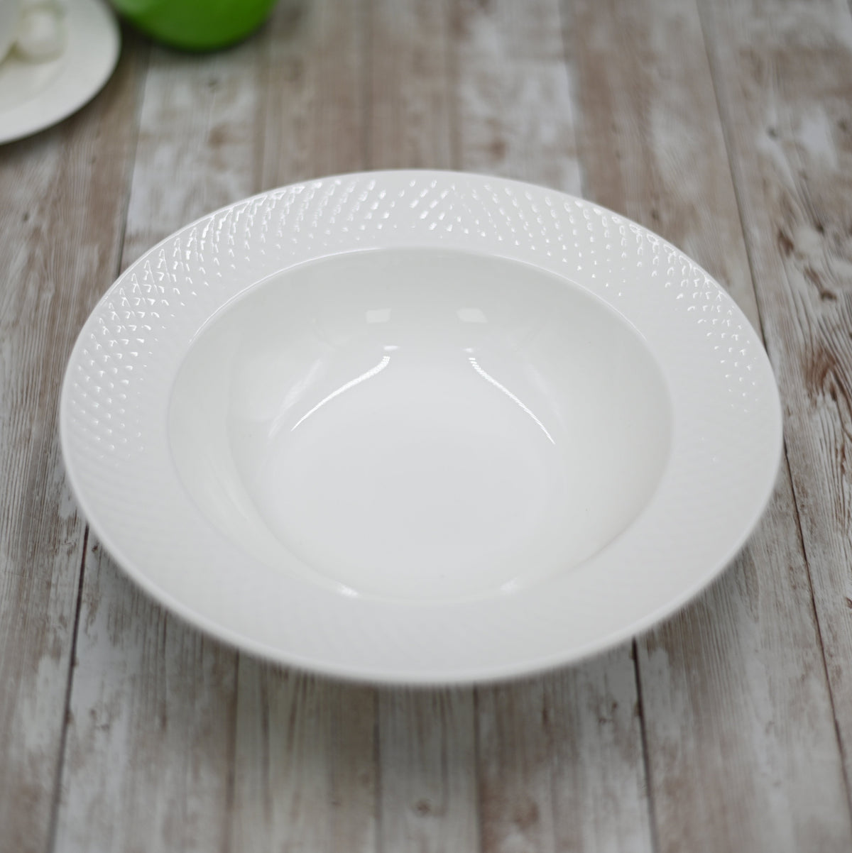 Fine Julia Porcelain Deep Plate Dinnerware Set For 6 Including 10