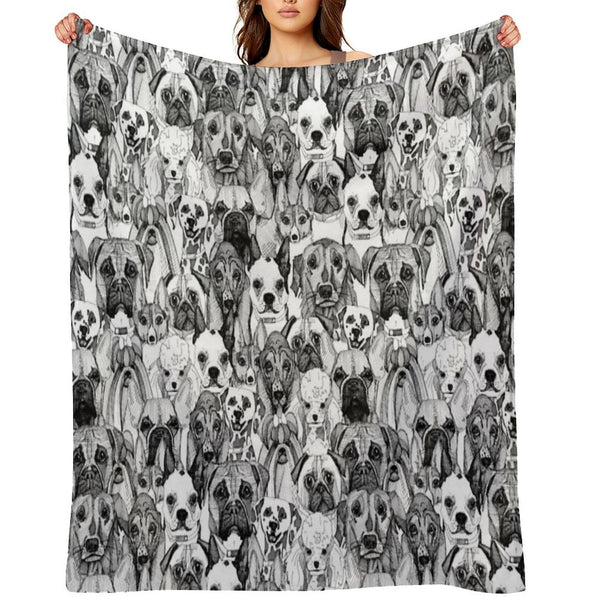 Just Dogs All-season Throw Blanket