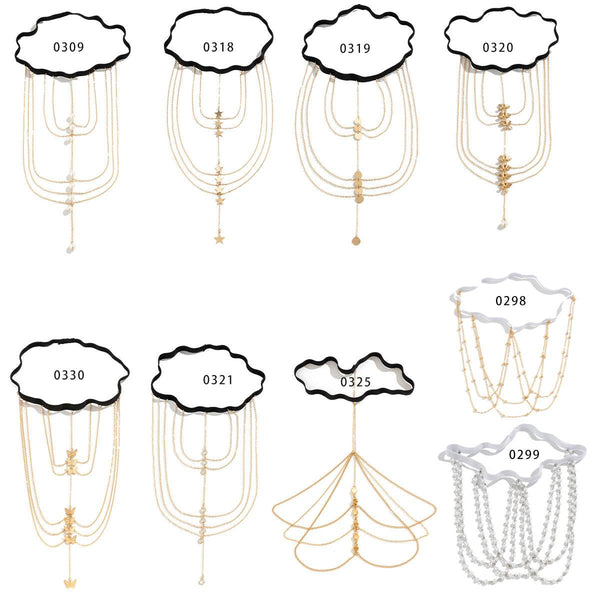 Pure desire butterfly tassel leg chain female sweet cool multi-layer chain star shaped leg ring sexy thigh chain