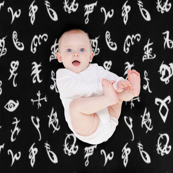 Shadowhunters, Shadowhunters Runes, Mortal Instruments Eco-conscious Throw Blanket