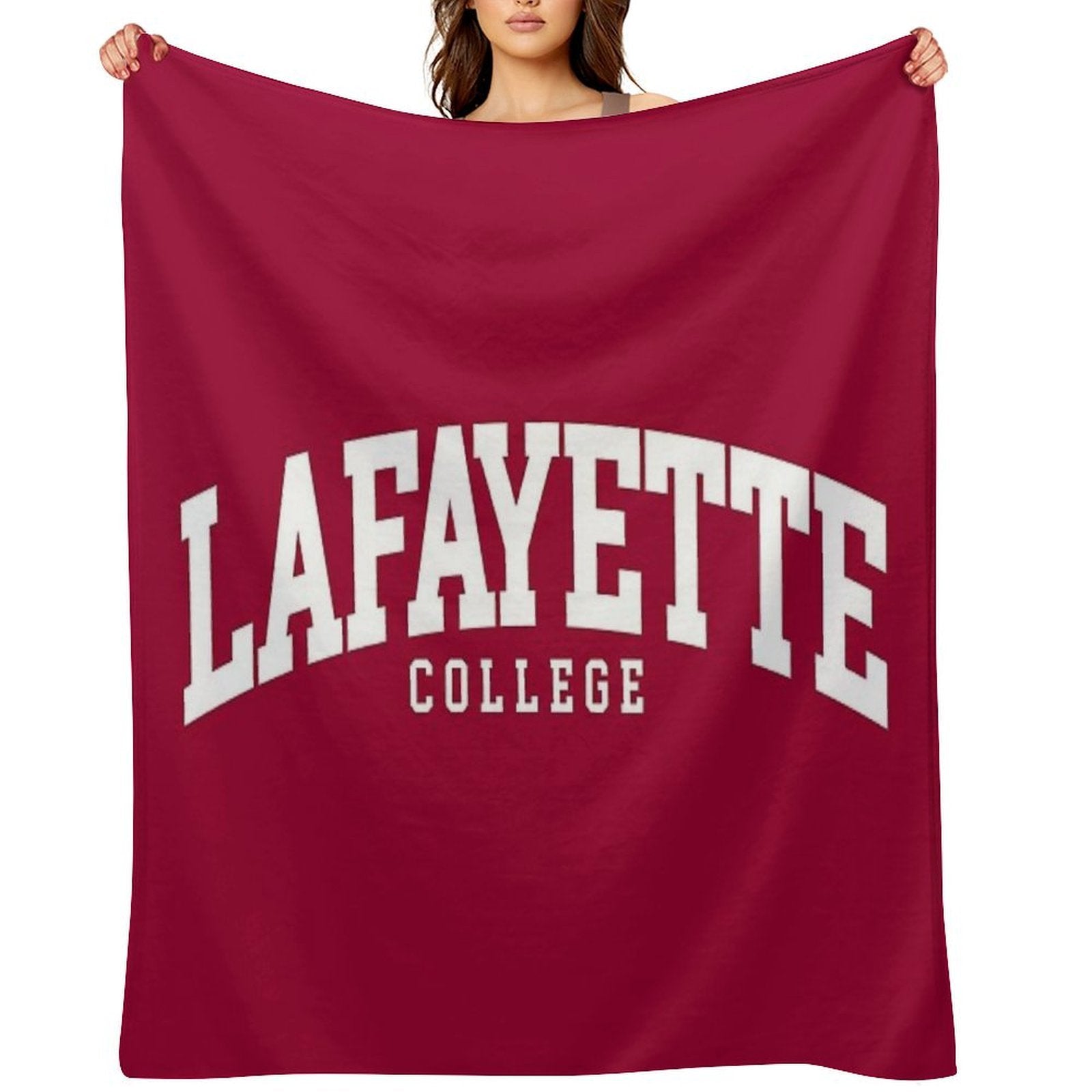 Lafayette - College Font Curved Machine-washable Throw Blanket