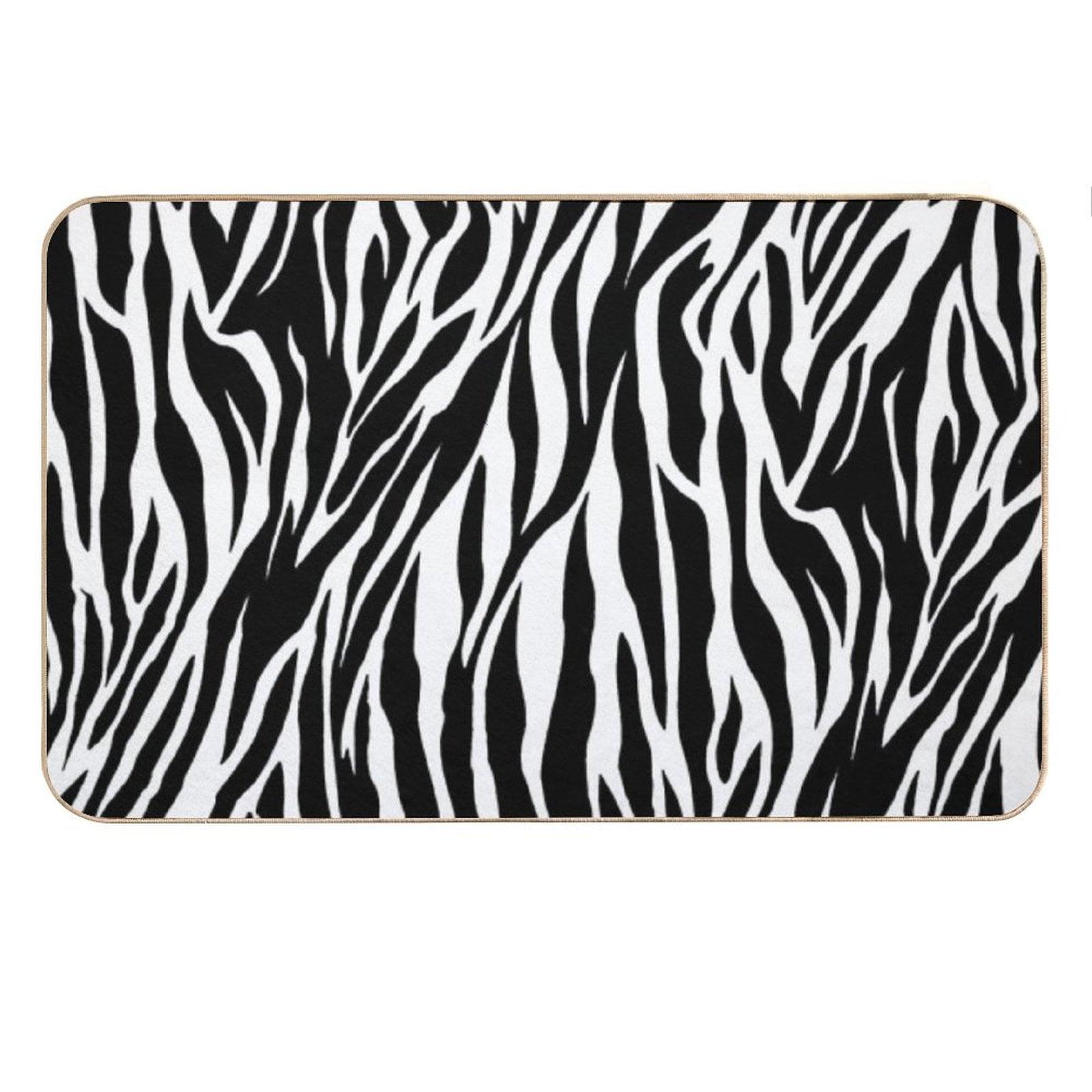 Beautiful Zebra Skin Bath Mat