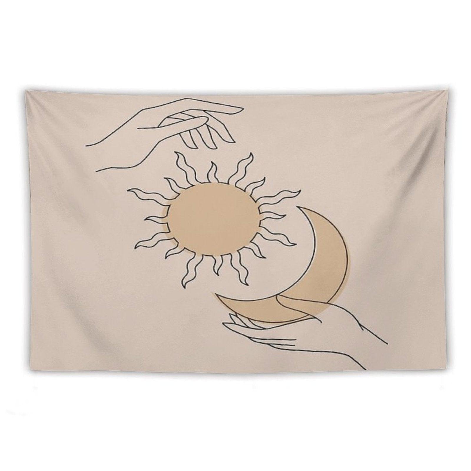 Sun And Moon Tapestry