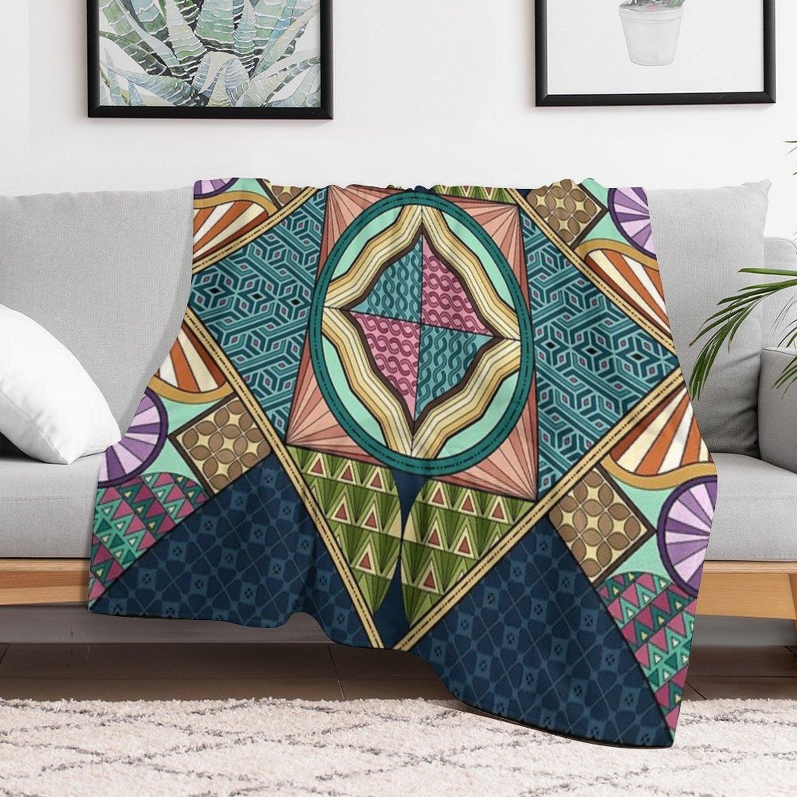 Vintage Pattern Throw Blanket