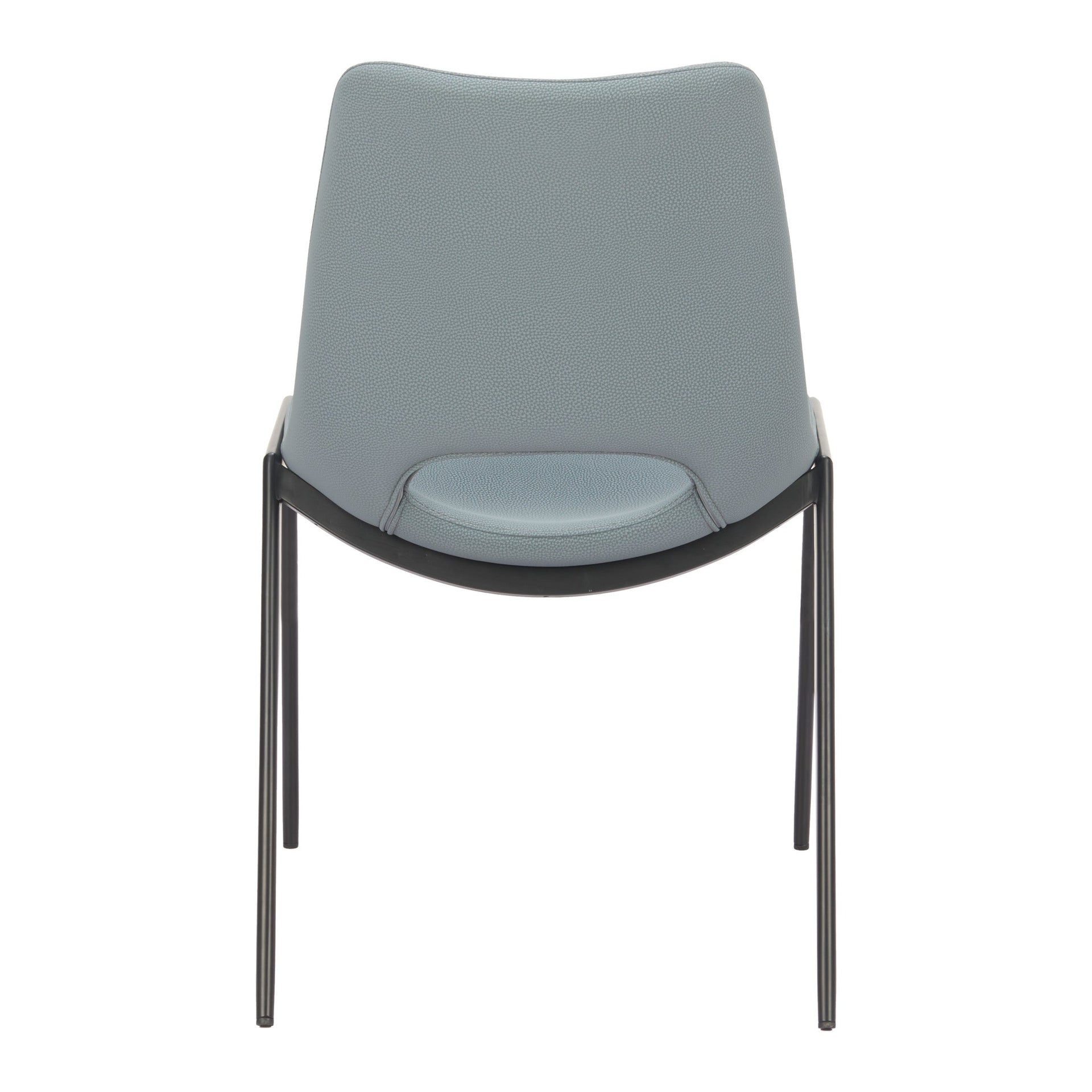 Desi Armless Dining Chair (Set of 2) Azure Gray