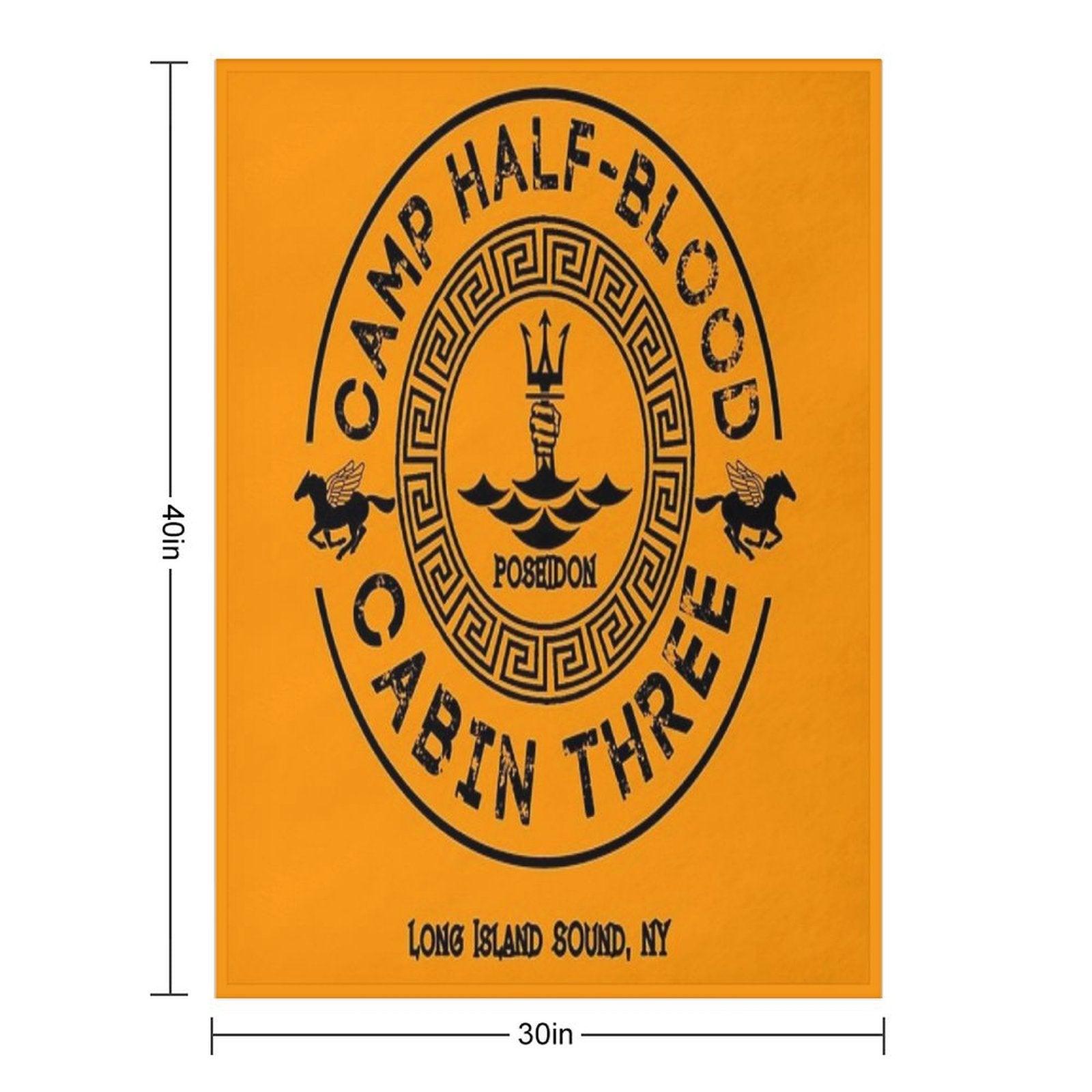 Percy Jackson - Camp Half-Blood - Cabin Three - Poseidon Throw Blanket