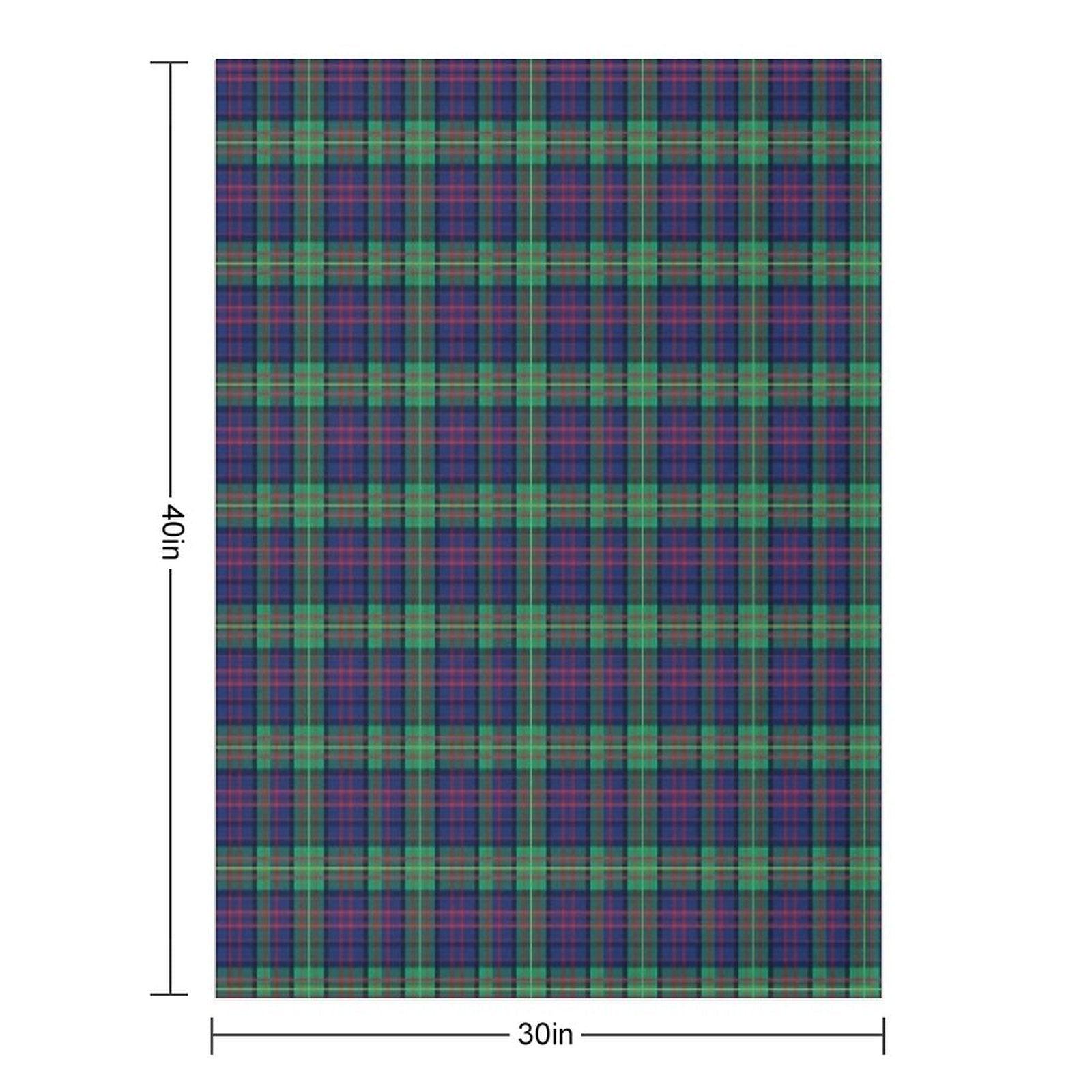 Carnegie Mellon University Tartan Plaid Throw Blanket