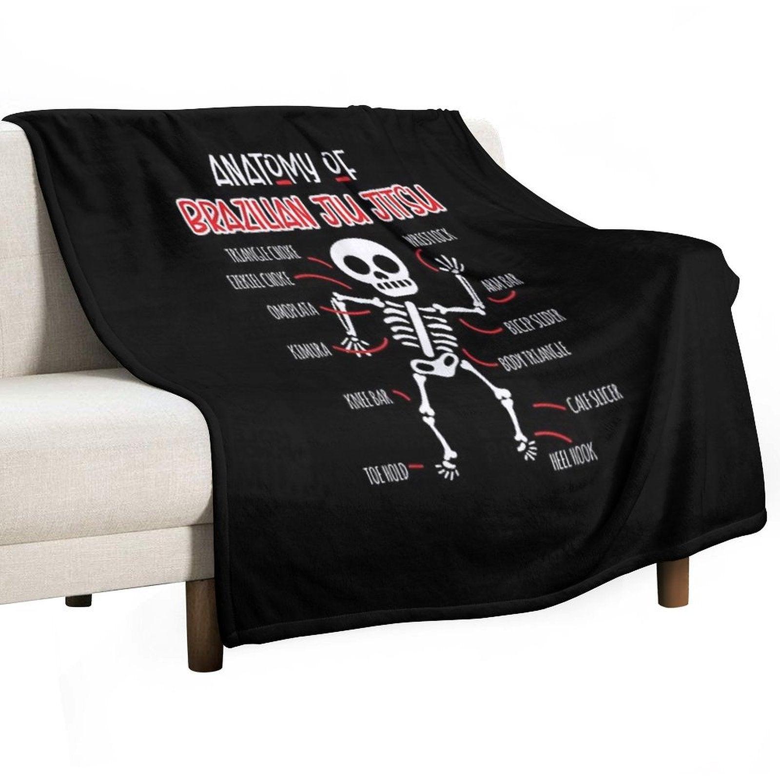 Jiu Jitsu Funny BJJ Gifts Throw Blanket